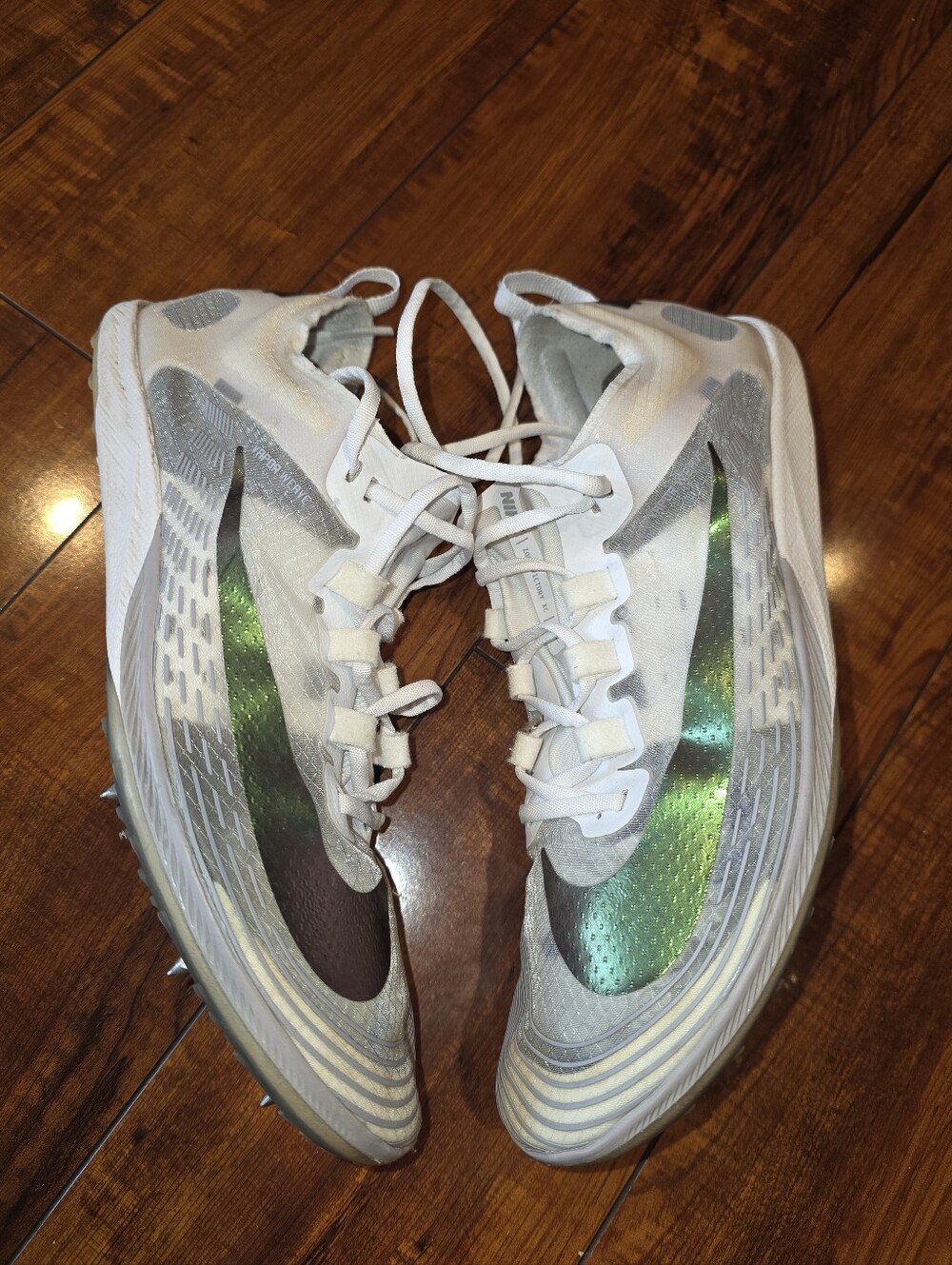 Nike Zoom Victory 5 Running Spikes with Iridescent Swoosh